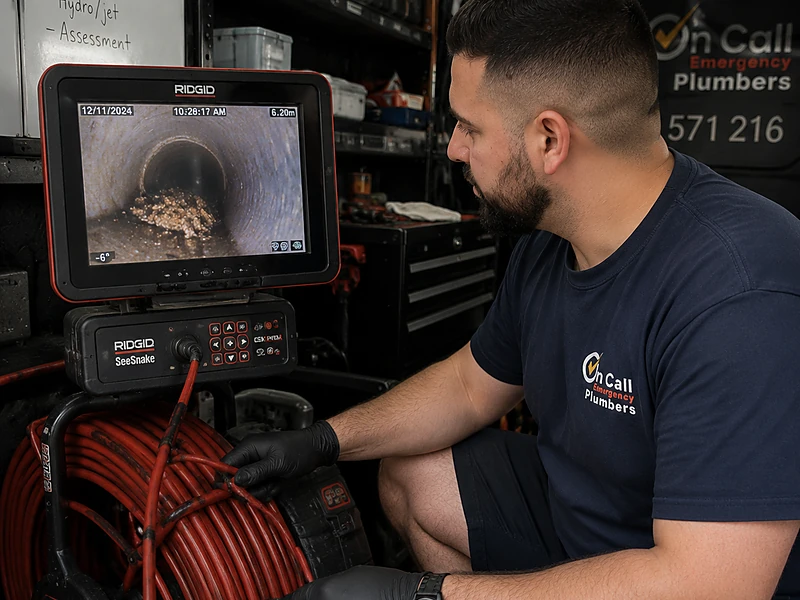 CCTV drain camera inspection in Cranbourne